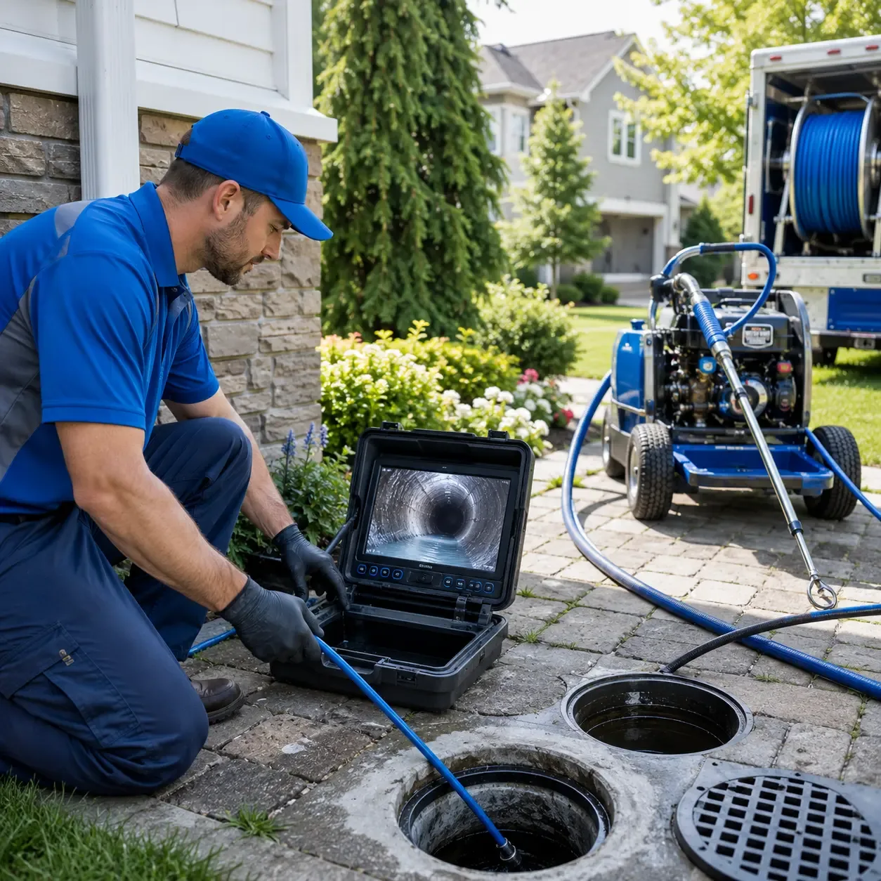 Outdoor drain cleaning professionals serving Rex, GA